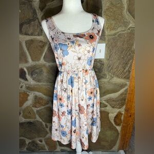 Boho Floral Tank Dress Lightweight Casual Flowy Midi Size Medium SHEIN